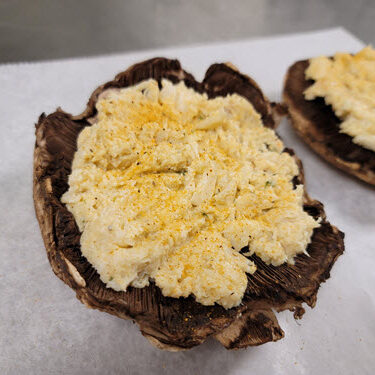 crab imperial stuffed portabello mushrooms